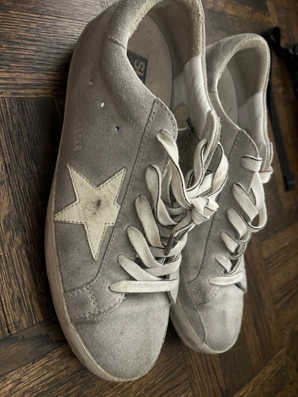 Grayish blue Suede Golden Goose Women's Sneakers